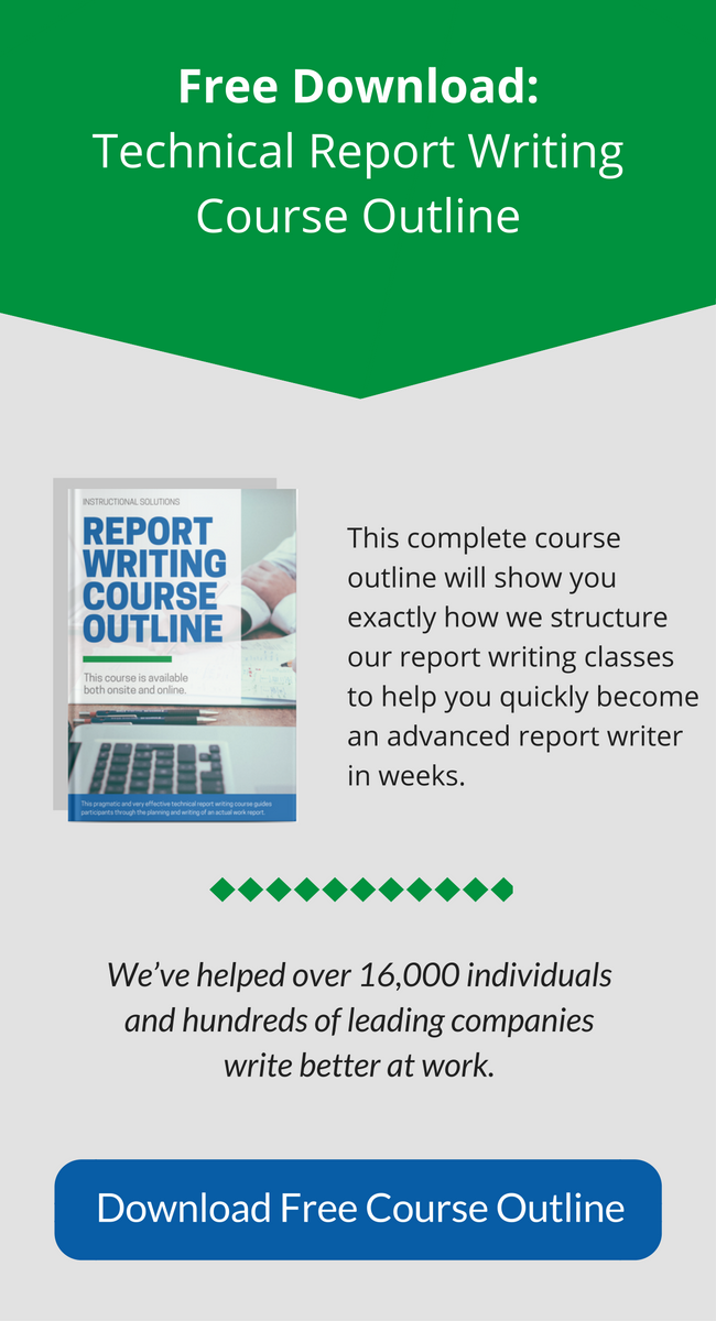 English report writing course